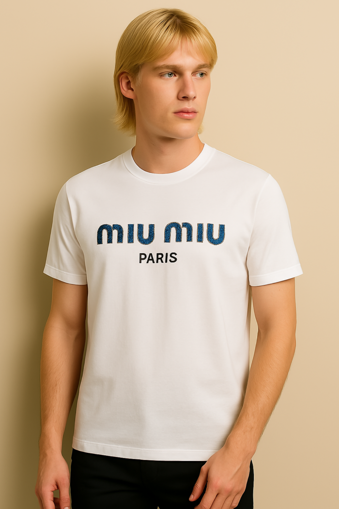 ⁦MIU MIU t-shirt⁩ - الصورة ⁦1⁩